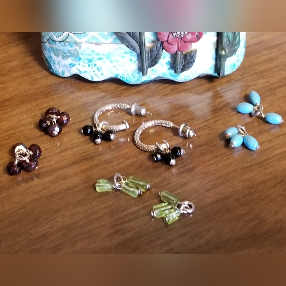 Silpada Interchangeable Gemstone Earrings - image 4